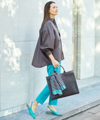 カタログ掲載・定番人気・新色追加】コットンサテンテーパード パンツ