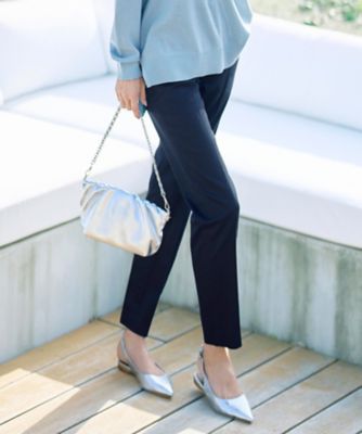 カタログ掲載・自由区名品パンツ・新色追加】コットンサテンテーパード