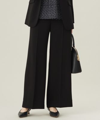 ＜自由区 L (Women/大きいサイズ)＞【セットアップ対応・洗える】トリアセダブルクロス　ワイドパンツ（ＰＲＷＲＧＳ００１２）