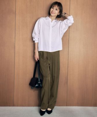 セルロースコットンチノコクーンシルエット パンツ