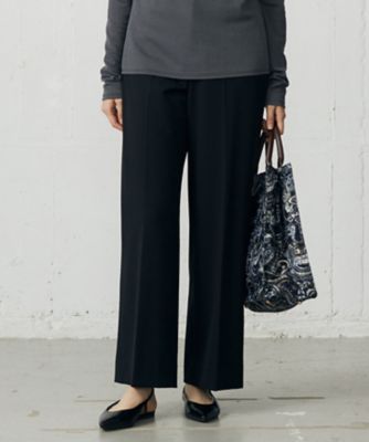 ＜自由区 L (Women/大きいサイズ)＞【１９号サイズまで展開・カタログ掲載】ＴＲギャバ裏起毛ワイド　パンツ（ＰＲＷＲＧＷ０５１７）