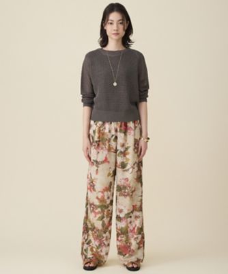 ボタニカルプリントドロスト パンツ（PRWRLM0320） | 自由区