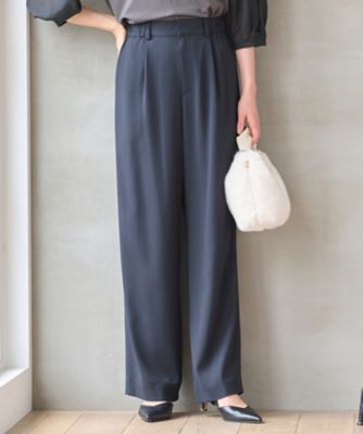 セットアップ対応・洗える】トリアセジョーゼット パンツ