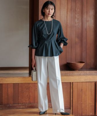 【ＣＬＡＳＳＹ．１１月号掲載／洗える】ドライ２ＷＡＹストレッチ　ワイドパンツ（ＰＲＷＳＣＡ０２１４）