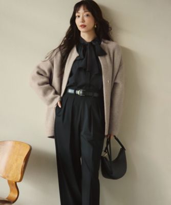 【ＣＬＡＳＳＹ．１１月号掲載／洗える】ドライ２ＷＡＹストレッチ　ワイドパンツ（ＰＲＷＳＣＡ０２１４）