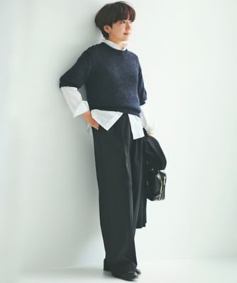 【ＣＬＡＳＳＹ．１１月号掲載／洗える】ドライ２ＷＡＹストレッチ　ワイドパンツ（ＰＲＷＳＣＡ０２１４）