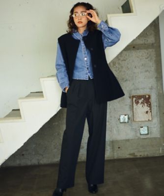 【ＣＬＡＳＳＹ．１１月号掲載／洗える】ドライ２ＷＡＹストレッチ　ワイドパンツ（ＰＲＷＳＣＡ０２１４）