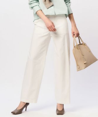 ＜23区 S (Women/小さいサイズ)＞【Ｏｇｇｉ４月号掲載／洗える】スラブツイルストレッチ　ベイカー　パンツ（ＰＲＷＳＣＭ０３２２）