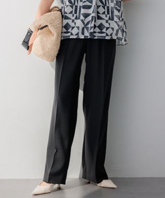 ＜23区 S (Women/小さいサイズ)＞【撥水加工／ＵＶカット】キューティクルストレッチツイル　ワイドパンツ（ＰＲＷＳＣＭ０６０１）