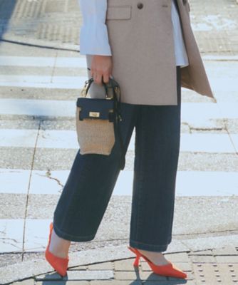 【SALE】23区 S (Women/小さいサイズ)/ニジュウサンク エス【一部店舗限定】23区DENIM ストレッチ ワイドパンツ(PRWSCM0831) 074_ミッドブルー パンツ・ズボン【三越伊勢丹/公式】