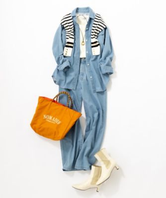 Oggi4月号掲載／洗える】23区DENIM ライトダンガリー