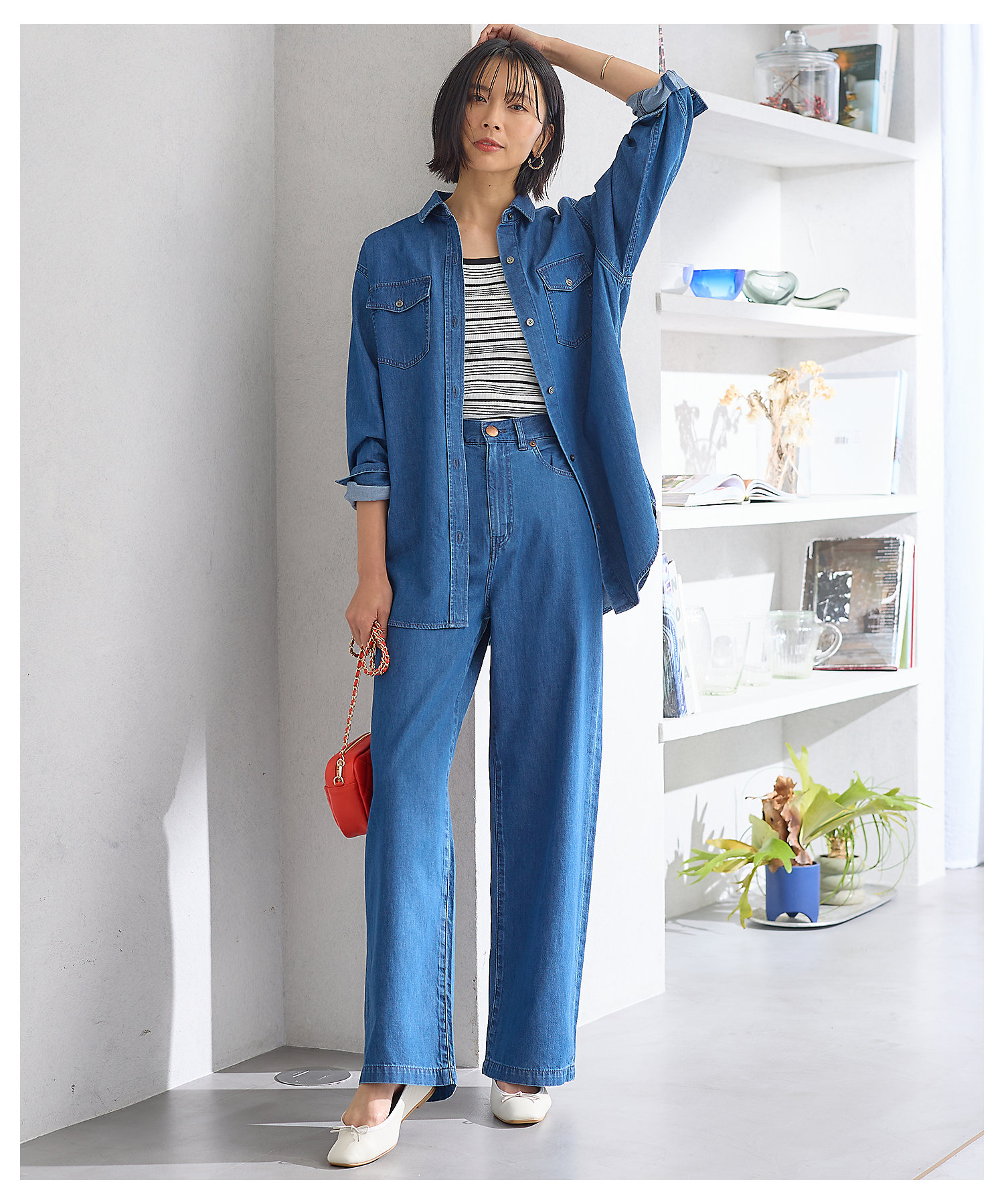 Oggi4月号掲載/洗える】23区DENIM ライト Oggi4月号掲載/洗える】23区DENIM ライト