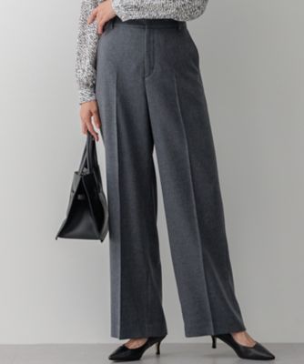 ＜23区 S (Women/小さいサイズ)＞【セットアップ対応／洗える】ウールライクカルゼ　ワイド　パンツ（ＰＲＷＳＣＷ０４０２）