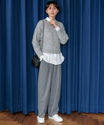 ナチュラルストレッチサキソニー　バレル　パンツ（ＰＲＷＳＣＷ０４１５）