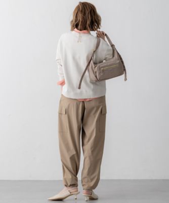 撥水加工／洗える】ナイロン2WAYストレッチ パラシュート パンツ