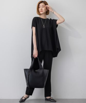 【Ｏｇｇｉ７月号掲載／接触冷感／ＵＶカット／吸水速乾】ストレッチジョーゼット　テーパード　パンツ（ＰＲＷＳＧＭ０４３１）