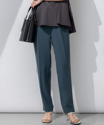 【Ｏｇｇｉ７月号掲載／接触冷感／ＵＶカット／吸水速乾】ストレッチジョーゼット　テーパード　パンツ（ＰＲＷＳＧＭ０４３１）