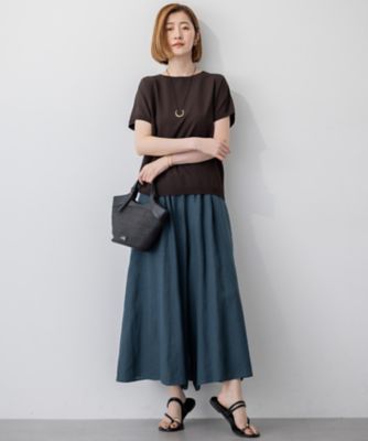 ヤンマ産業　リネン　ガウチョ 洗える】LIBECOリネン ガウチョ パンツ / 23区 S | ファッション