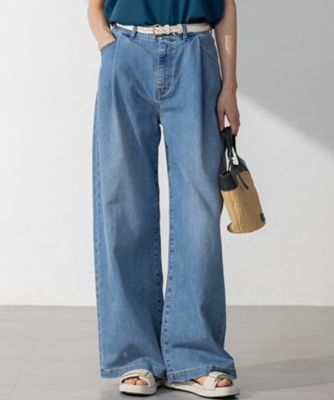 23区 S (Women/小さいサイズ)/ニジュウサンク エス 【Ｏｇｇｉ６月号掲載／接触冷感】２３区ＤＥＮＩＭ　サマー　タック　ワイド　パンツ（ＰＲＷＳＧＭ６５１８）