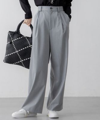 ＜23区 S (Women/小さいサイズ)＞【Ｏｇｇｉ３月号掲載／セットアップ対応】ライトクロス　ワイドパンツ（ＰＲＷＳＧＳ０２１１）