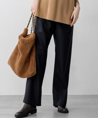 23区 S (Women/小さいサイズ)/ニジュウサンク エス ナチュラルストレッチサキソニー ベイカー ドロスト パンツ(PRWSGW0422) クロ パンツ・ズボン【三越伊勢丹/公式】