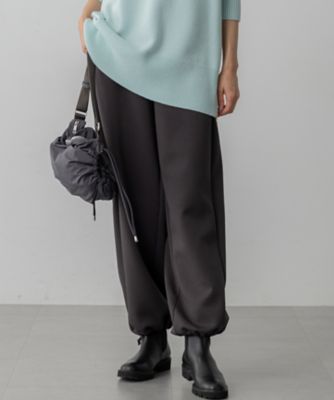 ＜23区 S (Women/小さいサイズ)＞【洗える】コットンエアーダンボール　２ＷＡＹ　カーヴィー　パンツ（ＰＲＷＳＧＷ０６３０）