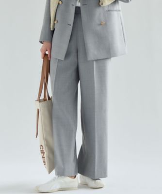 ＜23区 S (Women/小さいサイズ)＞【ＶＥＲＹ・Ｏｇｇｉ掲載】ＴＷギャバジン　ワイドパンツ（ＰＲＷＳＬＳ０２０８）