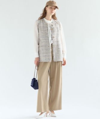 VERY・CLASSY．掲載】ドレープツイル アシンメトリー ワイド