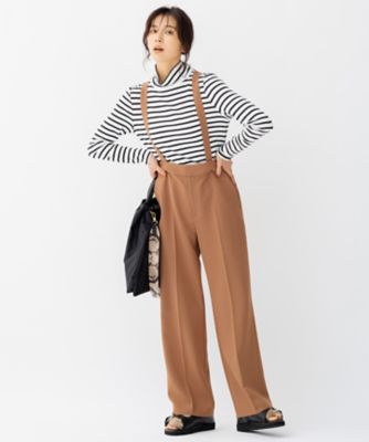 23区 タグ付き トリアセダブルクロス ストレートワイドパンツ 大きいサイズ50 トリアセダブルクロス ワイドストレート パンツ / 23区