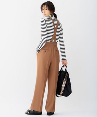 蛯原友里さん着用】トリアセダブルクロス ワイドストレート パンツ