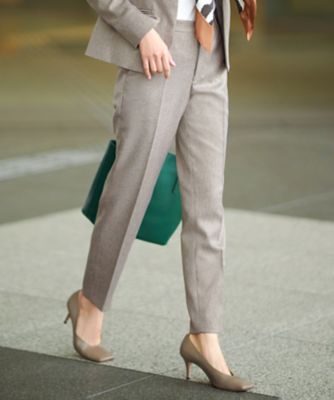 ＜23区 S (Women/小さいサイズ)＞【ＣＬＡＳＳＹ．１月号掲載／洗える】ウールライクカルゼ　テーパード　パンツ（ＰＲＷＳＮＷ０４０９）