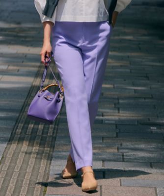 洗える】トロピカル2WAYストレッチ テーパード パンツ