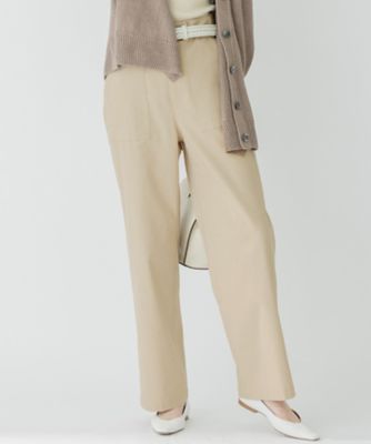 ＜23区 S (Women/小さいサイズ)＞【洗える】スラブツイルストレッチ　ベイカー　パンツ（ＰＲＷＳＳＭ０３１６）
