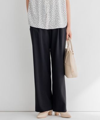 ＜23区 S (Women/小さいサイズ)＞【ＷＥＢ限定／洗える】２ＷＡＹストレッチツイル　ワイドパンツ（ＰＲＷＳＳＭ０８４１）