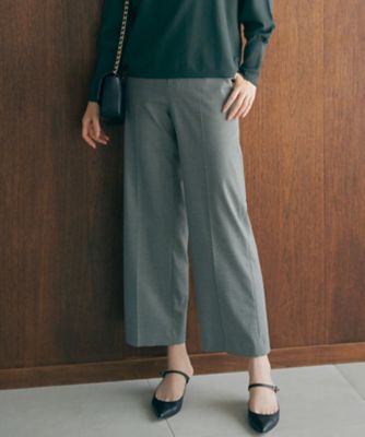 ＜23区 S (Women/小さいサイズ)＞【洗える】チェックストレッチ　ワイドパンツ（ＰＲＷＳＳＷ０２１８）