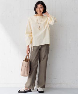 Oggi4月号掲載／洗える】スラブツイルストレッチ ベイカー