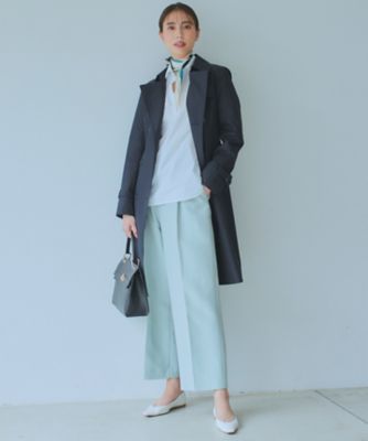 【Ｏｇｇｉ４月号掲載／洗える】ハイカウントライトクロス　クロップド　パンツ（ＰＲＷＷＣＳ０２０４）
