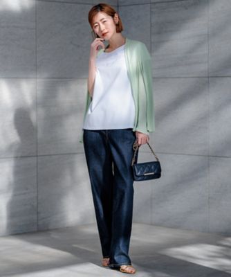 【ＣＬＡＳＳＹ．６月号掲載／洗える】２３区ＤＥＮＩＭ　コクーンシルエット　パンツ（ＰＲＷＷＣＳ０２１８）