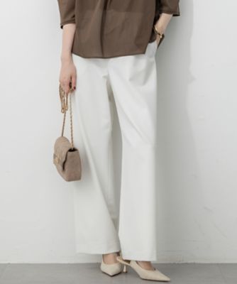 ＜23区 L (Women/大きいサイズ)＞【撥水加工／洗える】ドライ２ＷＡＹストレッチ　ドロスト　ワイド　パンツ（ＰＲＷＷＧＡ０２１１）