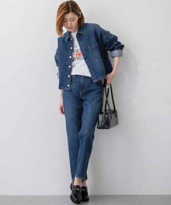 タグ付き美品⭐︎RED CARD ×23区スリムストレート デニム パンツ　44 タグ付き美品⭐︎RED CARD ×23区スリムストレート デニム パンツ 44