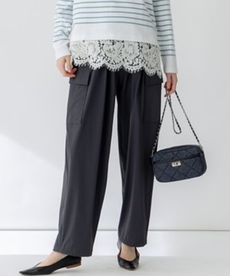 ＜23区 L (Women/大きいサイズ)＞【撥水加工／洗える】ナイロン２ＷＡＹストレッチ　パラシュート　パンツ（ＰＲＷＷＧＭ０３０７）