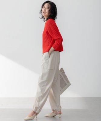 撥水加工／洗える】ナイロン2WAYストレッチ パラシュート パンツ