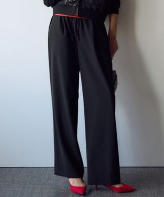 23区 L (Women/大きいサイズ)/ニジュウサンク エル 【セットアップ対応/洗える】2WAYストレッチツイル ワイドパンツ(PRWWGM0321)