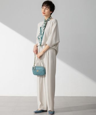 新品未使用☆自由区 UVカット・吸湿速乾性ワイドパンツ 自由区 パンツ 「XSサイズ~/接触冷感・吸湿・速乾」COOLMAX