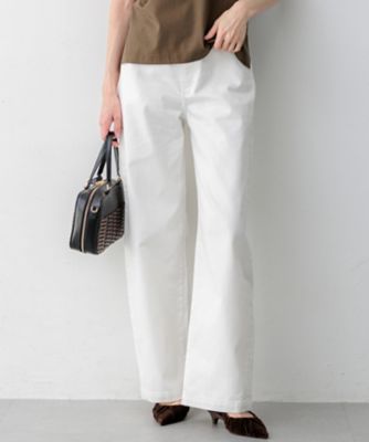 ＜23区 L (Women/大きいサイズ)＞【見上愛さん着用／Ｏｇｇｉ掲載／接触冷感】２３区ＤＥＮＩＭ　サマー　ストレート　ワイド　パンツ（ＰＲＷＷＧＭ６５１９）