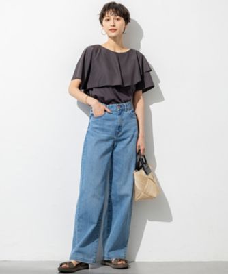【接触冷感】２３区ＤＥＮＩＭ　サマー　ストレート　ワイド　パンツ（ＰＲＷＷＧＭ６５１９）