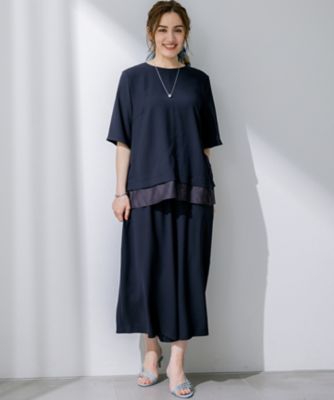 【Ｌサイズ限定／吸水速乾／ＵＶカット／接触冷感／】ストレッチジョーゼット　ガウチョパンツ（ＰＲＷＷＧＭ６８６１）