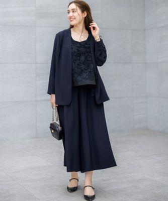 【Ｌサイズ限定／吸水速乾／ＵＶカット／接触冷感／】ストレッチジョーゼット　ガウチョパンツ（ＰＲＷＷＧＭ６８６１）