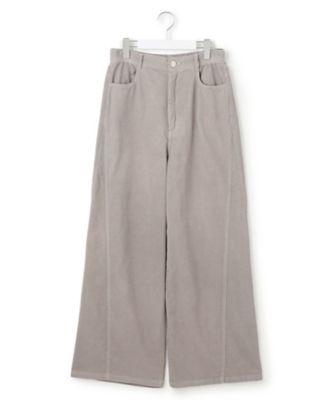 滝沢眞規子さん着用／洗える】コットン コーデュロイ ワイド パンツ