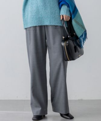 【送料無料】23区 L (Women/大きいサイズ)/ニジュウサンク エル ナチュラルストレッチサキソニー ベイカー ドロスト パンツ(PRWWGW0422) グレー パンツ・ズボン【三越伊勢丹/公式】